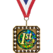 Exclusive Square Medal With Round Insert - AAA - Exclusive Square Medal With Round Insert