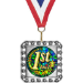 Exclusive Square Medal With Round Insert - AAA - Exclusive Square Medal With Round Insert
