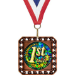 Exclusive Square Medal With Round Insert - AAA - Exclusive Square Medal With Round Insert