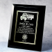 Executive Black Mirrored Glass Plaque With Plate - AAA - Executive Black Mirrored Glass Plaque With Plate