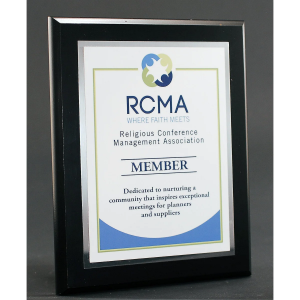 Executive Ebony Finish Plaque With Plate 