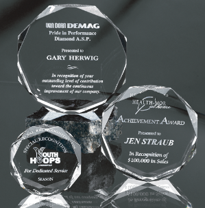 Faceted Acrylic Octagon (3 sizes) 