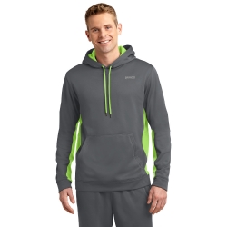 Fleece Colorblock Hooded Pullover 