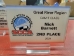 Full Color Acrylic Flag Award - SCA-ACFLAG810