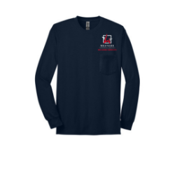 Gildan® - Ultra Cotton® 100% Cotton Long Sleeve T-Shirt with Pocket 