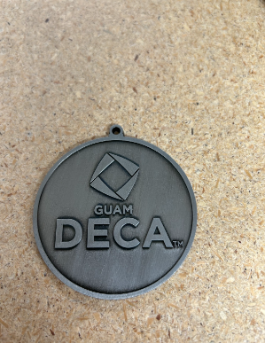Guam DECA 2.5" Silver Medal 