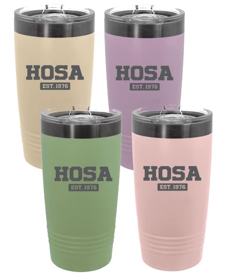 HOSA Pastel 20 oz Stainless Tumbler - Double Wall 