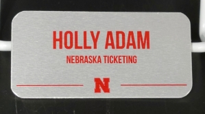 Huskers Athletic Name Tags  