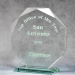 Jade Glass Multi-Faceted Octagon - AAA - Jade Glass Multi-Faceted Octagon