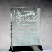 Glass Plaque On Black Piano Base - AAA - Glass Plaque On Black Piano Base
