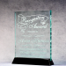 Glass Plaque On Black Piano Base - AAA - Glass Plaque On Black Piano Base