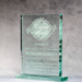 Jade Glass Standing Plaque - AAA - Jade Glass Standing Plaque