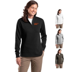 Ladies 3/4 Zip Super Soft Sweatshirt 