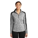 Ladies PosiCharge® Electric Heather Colorblock 1/4-Zip Pullover - NFM-LST397XS