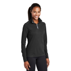 Ladies Textured 1/4-Zip Pullover 