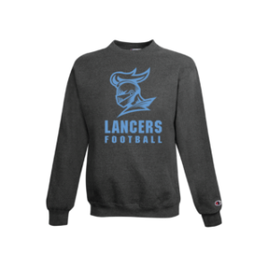 Lancers Football Charcoal Heather Crewneck Sweatshirt  