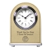 Laserable Leatherette Arch Desk Clock - AAA - Laserable Leatherette Arch Desk Clock