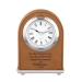 Laserable Leatherette Arch Desk Clock - AAA - Laserable Leatherette Arch Desk Clock