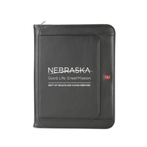 Leather Zippered Padfolio  