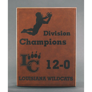 Leatherette Plaque - Dark Brown 