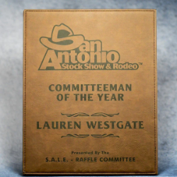 Leatherette Plaque - Rawhide 