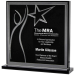 Lucite Square With Star And Black And Gold Or Silver Mirror - AAA - Lucite Square With Star And Black And Gold Or Silver Mirror