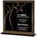 Lucite Square With Star And Black And Gold Or Silver Mirror - AAA - Lucite Square With Star And Black And Gold Or Silver Mirror