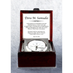 Mahogany  CaptainS Clock 