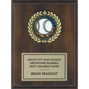 Medallion Cherry Finished Plaque 