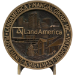 Medallion Display Stand - Brushed Silver Or Gold - AAA - Medallion Display Stand - Brushed Silver Or Gold