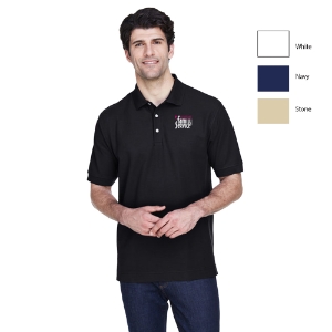 Mens Pima Piqué Short-Sleeve Polo 