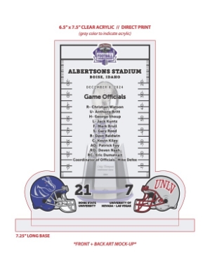 Mountain West Championship Bowl Memento 24 - Clear 