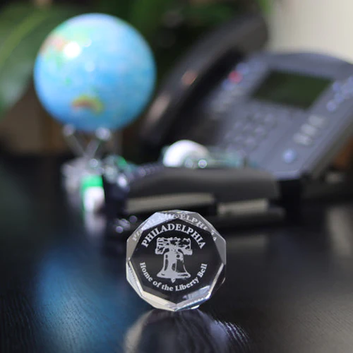 Multi-Faceted Acrylic Paperweight 