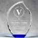 Multi-Faceted Crystal Flame With Blue Base - AAA - Multi-Faceted Crystal Flame With Blue Base
