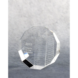 Multi-Faceted Crystal Paperweight 