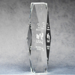 Multi-Faceted Optic Crystal Tower 