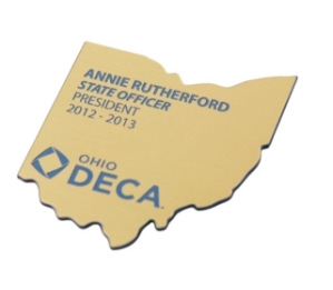 Name Badge - State Shape  