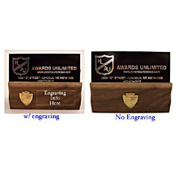 National Park Walnut Business Card Holder National park walnut business card holder, National park business card holder, national park walnut