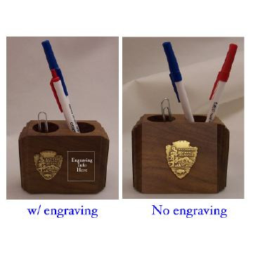 National Park Walnut Pen, Pencil and Paperclip Holder  where to buy national park pencil holder, where to buy national park pen holder, where to buy national park paperclip holder , national park walnut