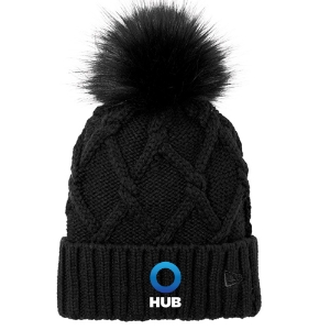 New Era Faux Fur Pom Beanie 