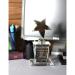 Optic Crystal Base With Silver Metal Star - AAA - Optic Crystal Base With Silver Metal Star