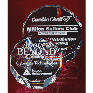 Optic Crystal Paper Weight (2 sizes) 