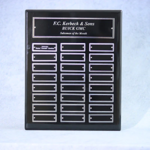 Perpetual Ebony Piano Finish Plaque 