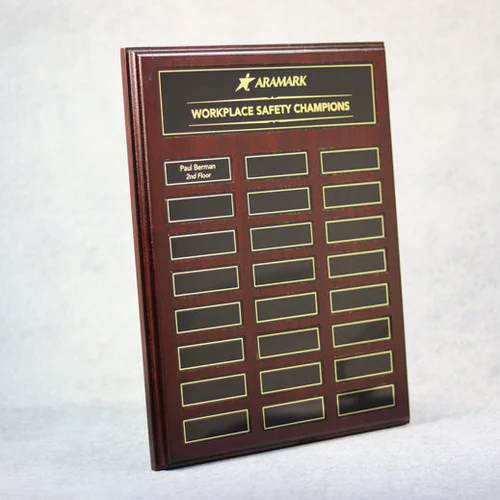 Perpetual Walnut Plaque With  Magnetic Plates 