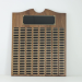 Perpetual Walnut Plaque With Scroll Top - 200 Plates - AAA - Perpetual Walnut Plaque With Scroll Top - 200 Plates