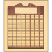 Perpetual Walnut Plaque With Scroll Top - 200 Plates - AAA - Perpetual Walnut Plaque With Scroll Top - 200 Plates