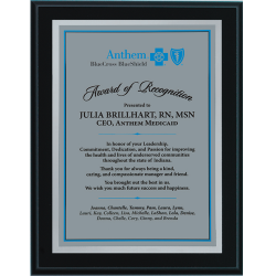 Piano Finish Ebony Plaque with Full Color Sublimation (4 sizes) 