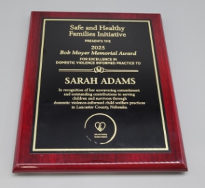 Piano Finish Rosewood Plaque with Metal Plate (4 sizes) 