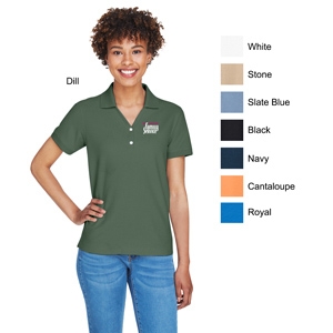 Pima Piqué Short-Sleeve Y-Collar Polo 