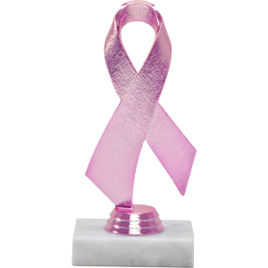 Pink Awareness Ribbon Trophy 